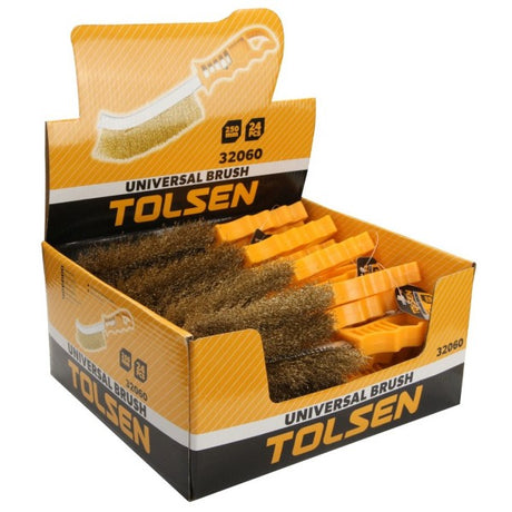 東森牌 - 32060# TOLSEN 膠柄 鐵絲刷 (香港行貨)-hong-kong