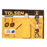 東森牌 - TOLSEN 45097# 黃色厚身雨衣 - 大碼-hong-kong