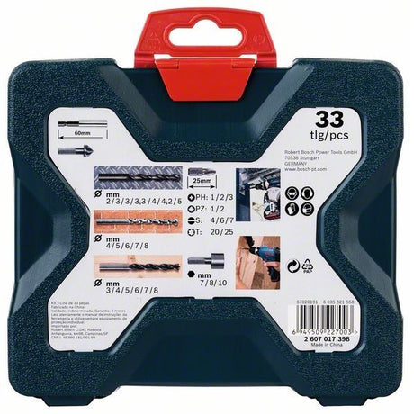 BOSCH X-LINE 33 鑽咀批咀套裝 (33件)-hong-kong
